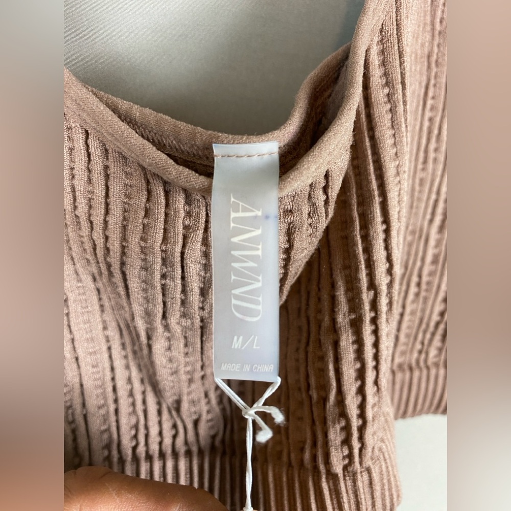 ANWND Ribbed Knit Top set M/L - Picture 3 of 5